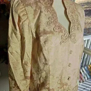 Vintage David Rose blazer baby pink floral pattern size 14 new with tags